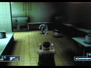 Player shoots the enemy's leg